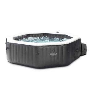 INTEX Carbone – Aufblasbarer Whirlpool für 6 Personen mit Thermoabdeckung