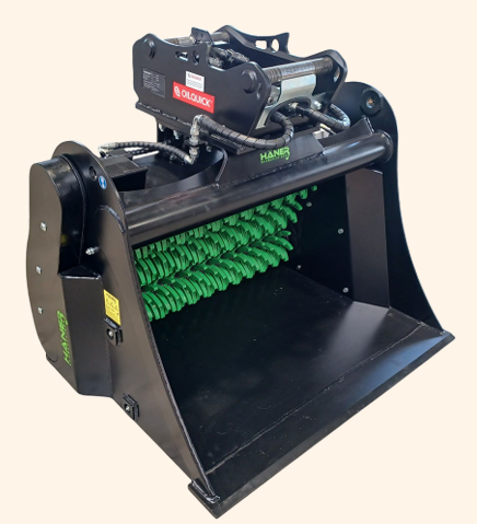 HÄNER HSS 600-3 – Schaufel-Separator für Minibagger 2,5 – 5,0 to