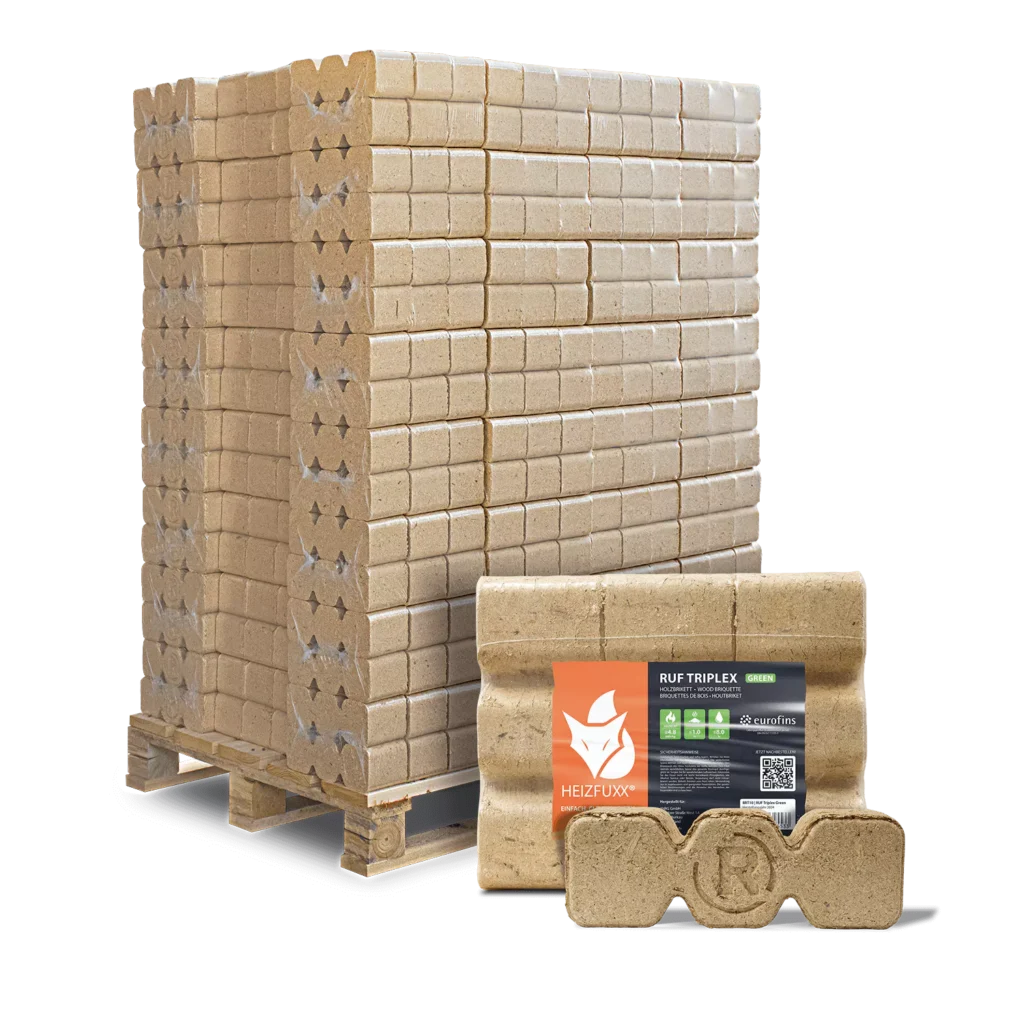 Holzbriketts RUF Triplex Green 96 x 10 kg