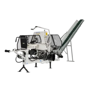 LUMAG SSA400Z – Zapfwellen-Sägespaltmaschine mit Förderband