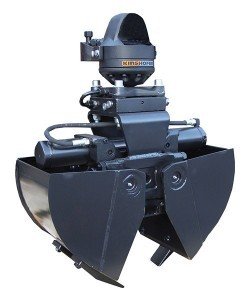 KINSHOFER C02H-40 mit MS01 – Grabgreifer für Minibagger bis 2 to