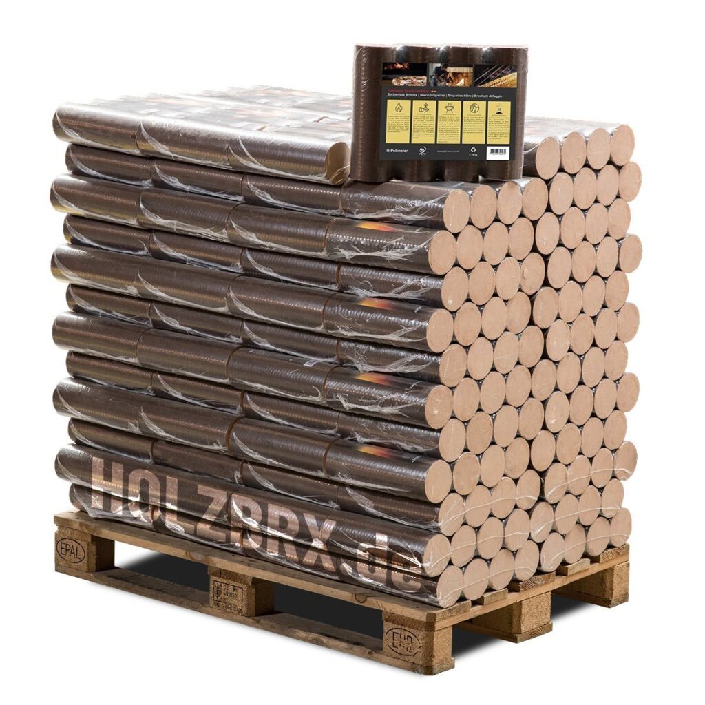 Buchenholzbriketts 960 kg Palette – POLLMEIER Premium Plus