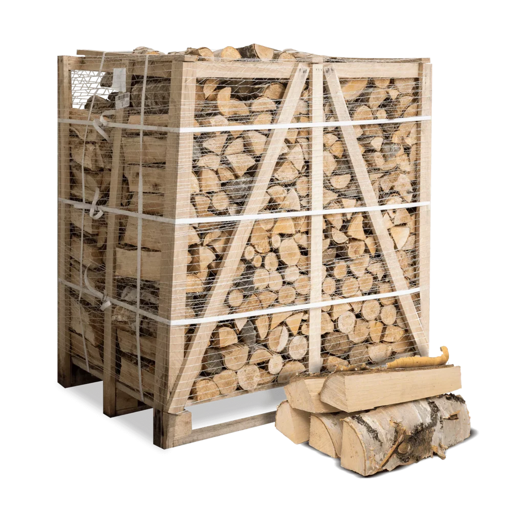 Brennholz Birke – 1 RM, 500 kg, Scheitlänge 33 cm