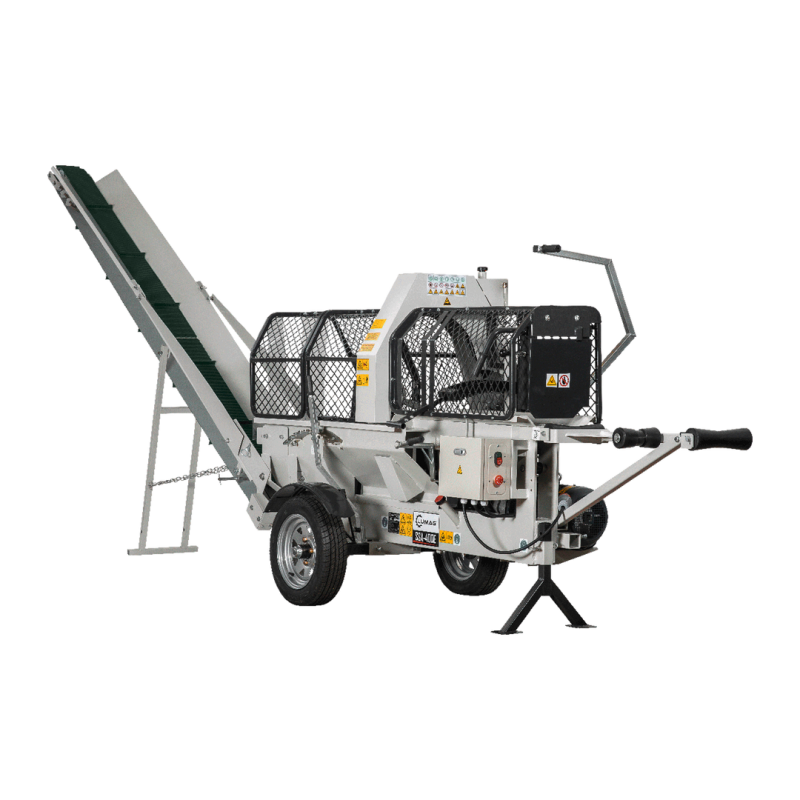 LUMAG SSA400E – Elektro-Sägespaltmaschine mit Förderband