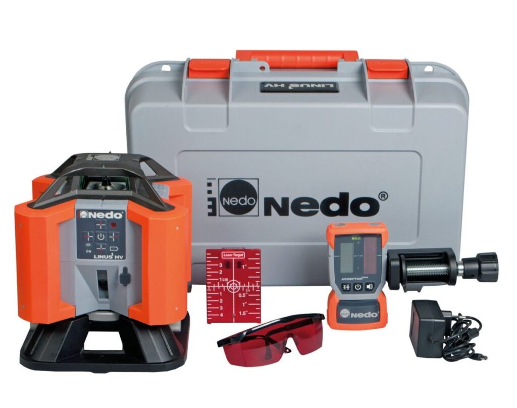 NEDO LINUS 1 – incl. Kurbel-Stativ, Flexilatte und Empfänger