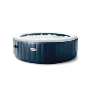 INTEX Blue Navy – Aufblasbarer Whirlpool für 4 Personen mit Thermoabdeckung