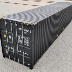 40-Fuß-High-Cube-Container – Schwarzgrau