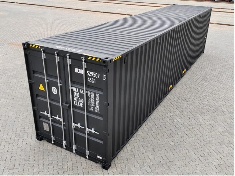 40-Fuß-High-Cube-Container – Schwarzgrau